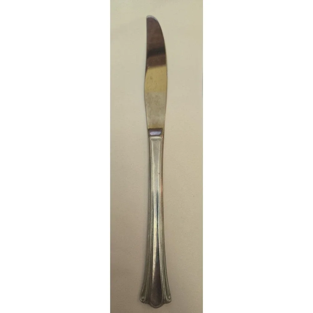 Set 6 Dinner Knives Vintage Northland Stainless Steel VOLTAIRE pattern GUC
